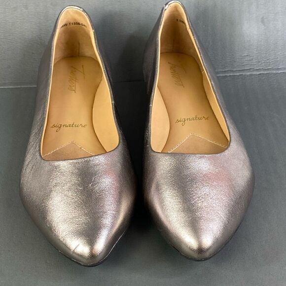 Trotters Estee (Pewter Metallic) Women's Slip-on comfort flats womens size 9.5 - Picture 4 of 10